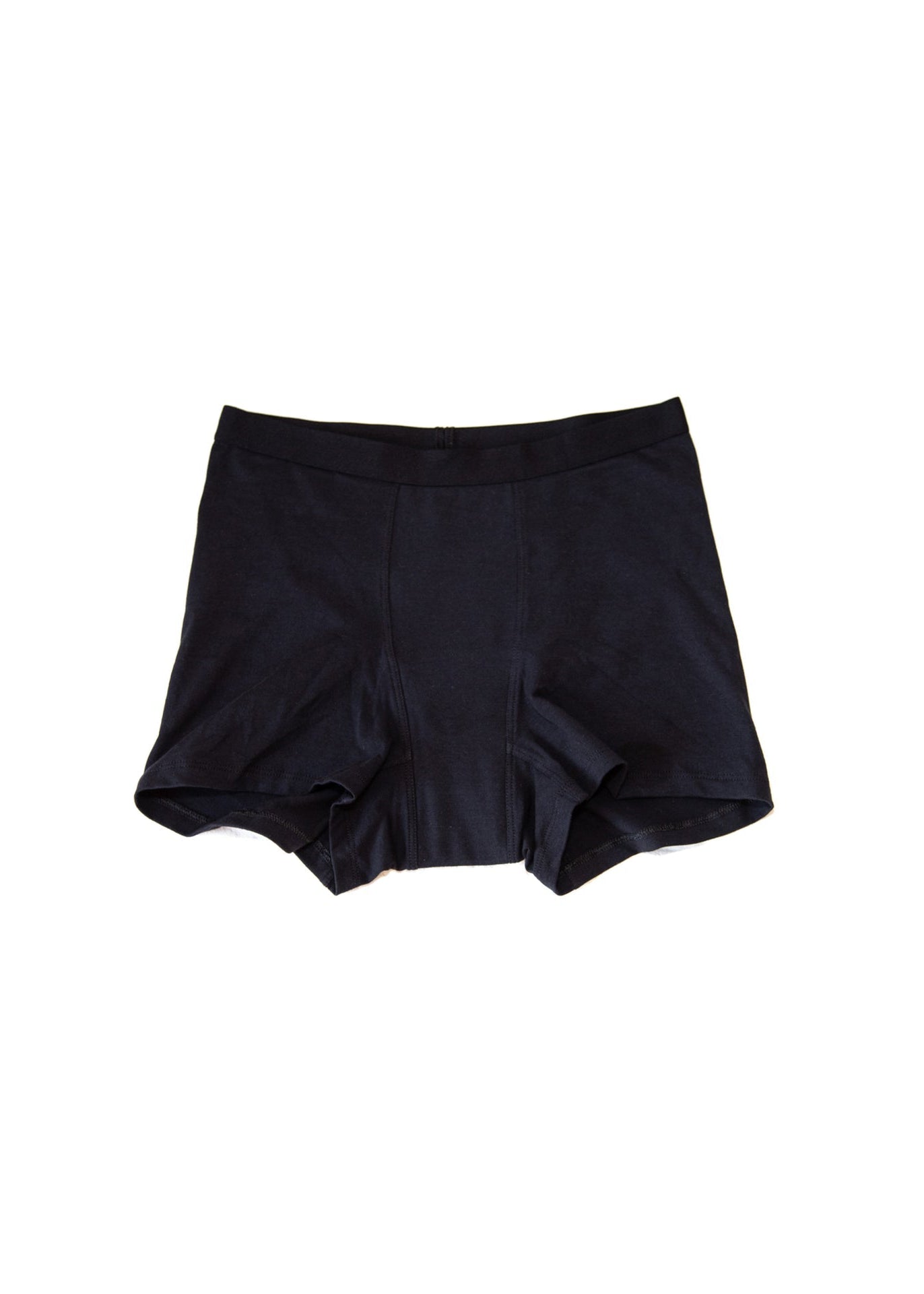 Black underwear on a white background