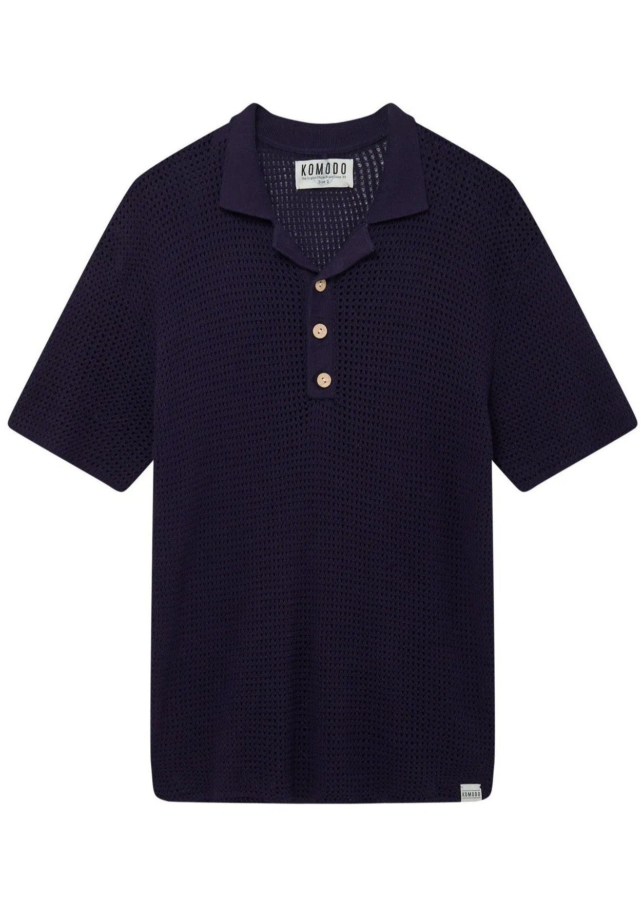 OLIVER - Organic Cotton Polo Top Dark Navy