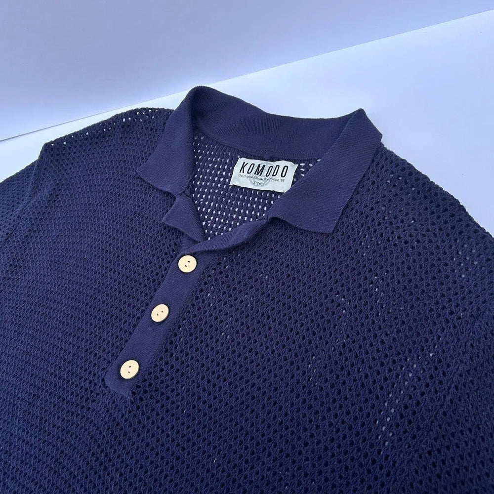 
                  
                    OLIVER - Organic Cotton Polo Top Dark Navy
                  
                