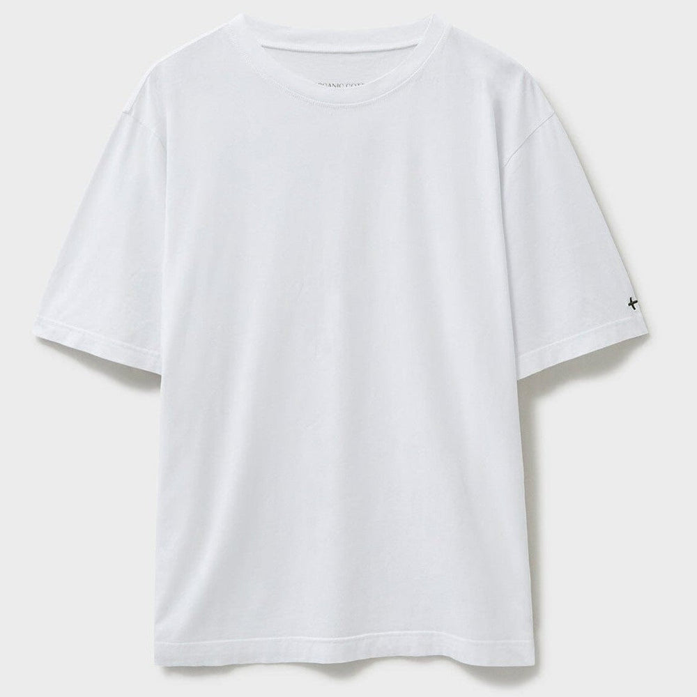 Organic 100% White Boxy T shirt