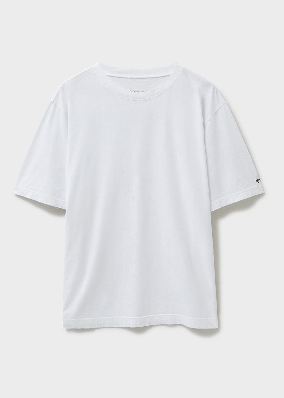 Organic 100% White Boxy T shirt