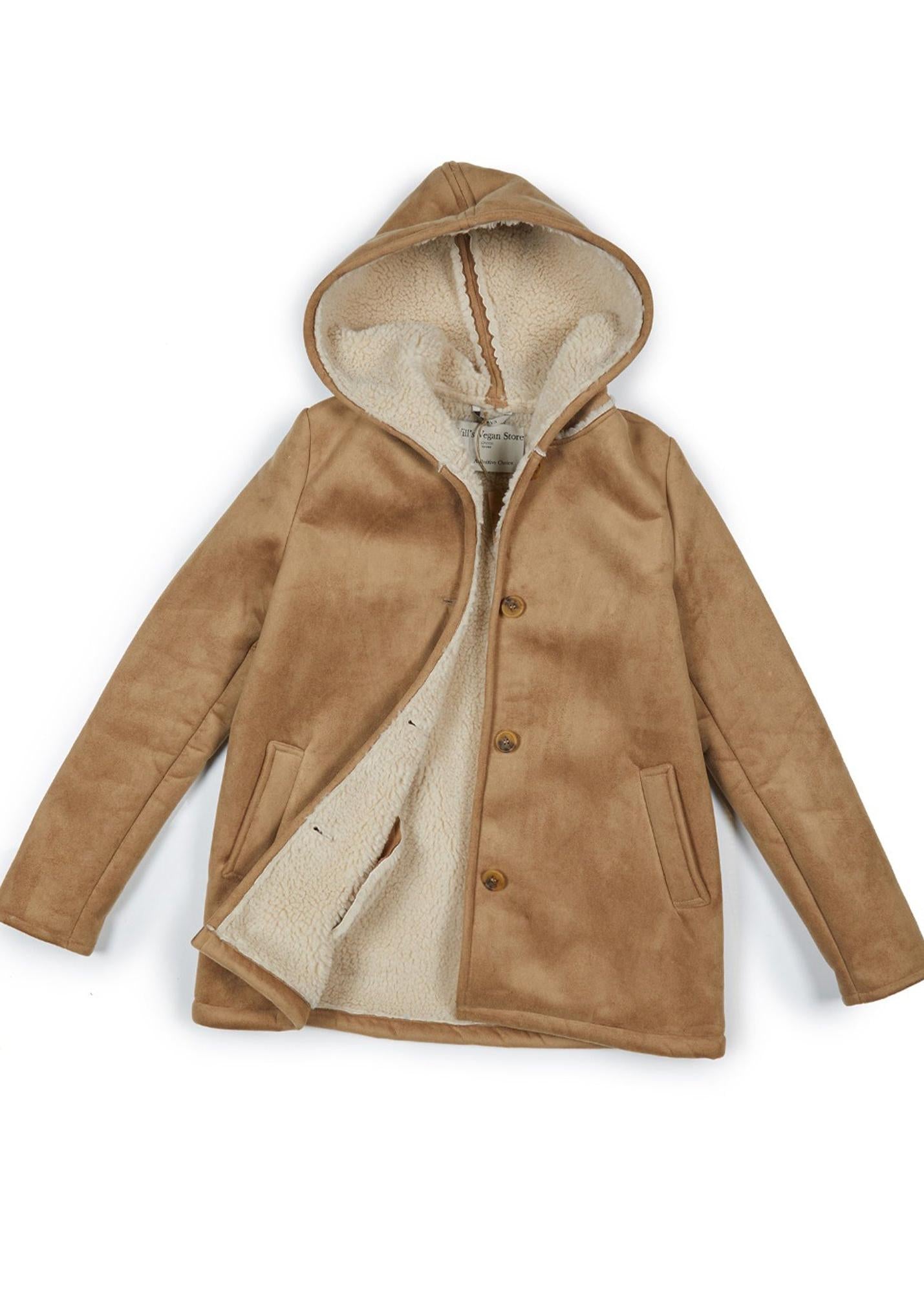Vegan Women's Recycled Vegan Shearling Coat | Will's Vegan Store