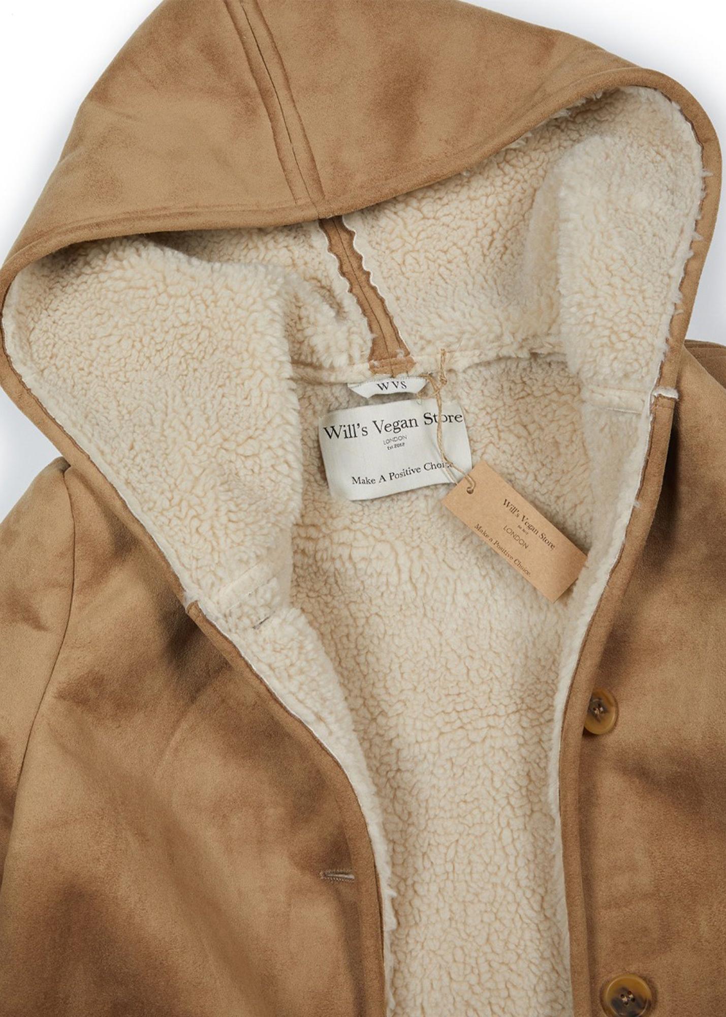 Vegan Women's Recycled Vegan Shearling Coat | Will's Vegan Store