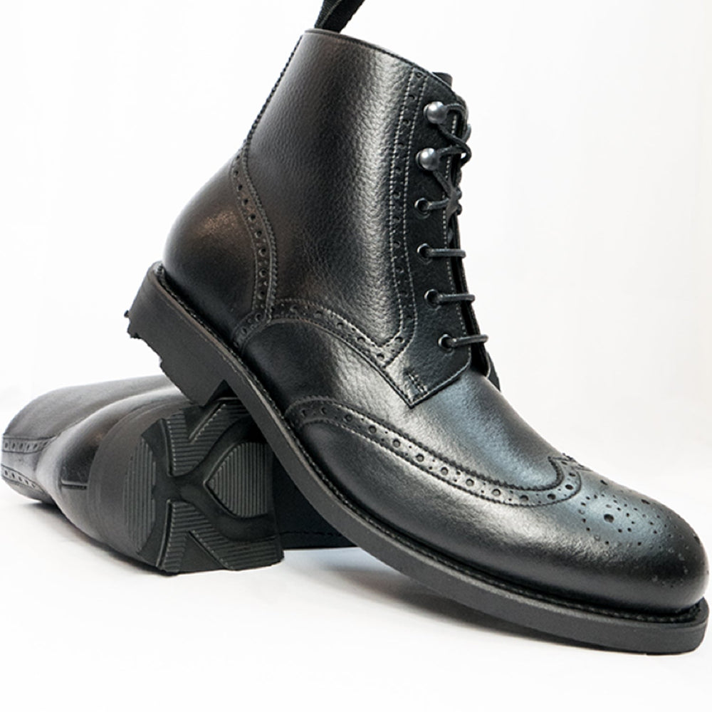 Vegan Men's Goodyear Welt Brogue Boots | Will's Vegan Store