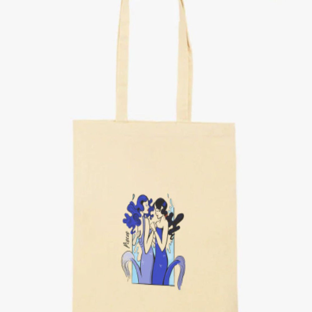 Pisces Tote Bag - Vegan - 100% Organic Cotton