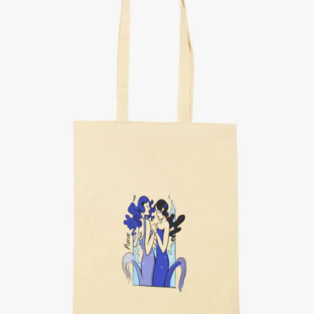 Pisces Tote Bag - Vegan - 100% Organic Cotton