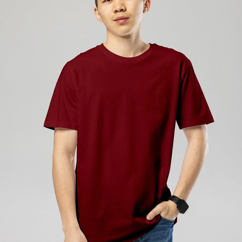 Organic cotton T-Shirt - Burgundy