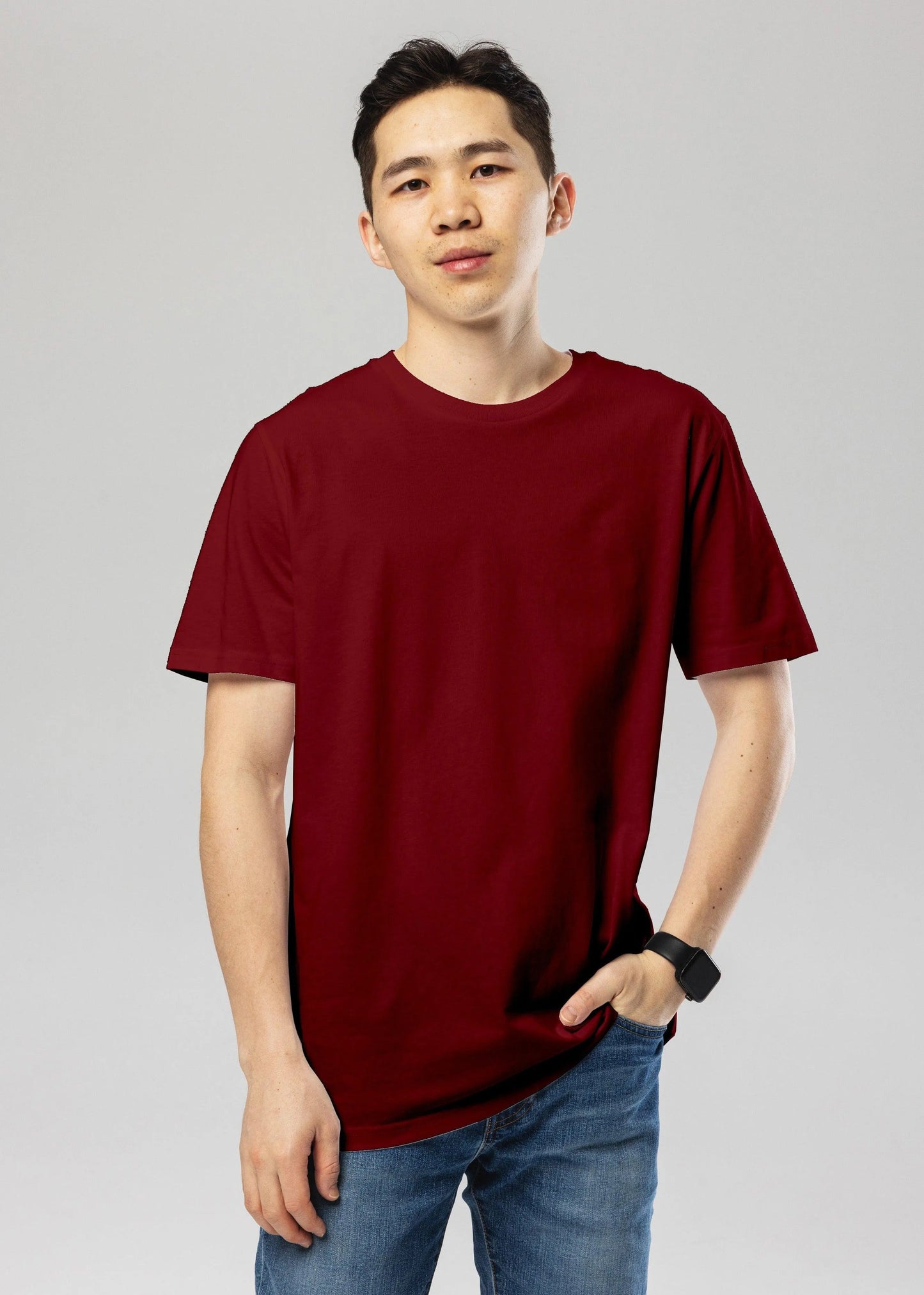 Organic cotton T-Shirt - Burgundy