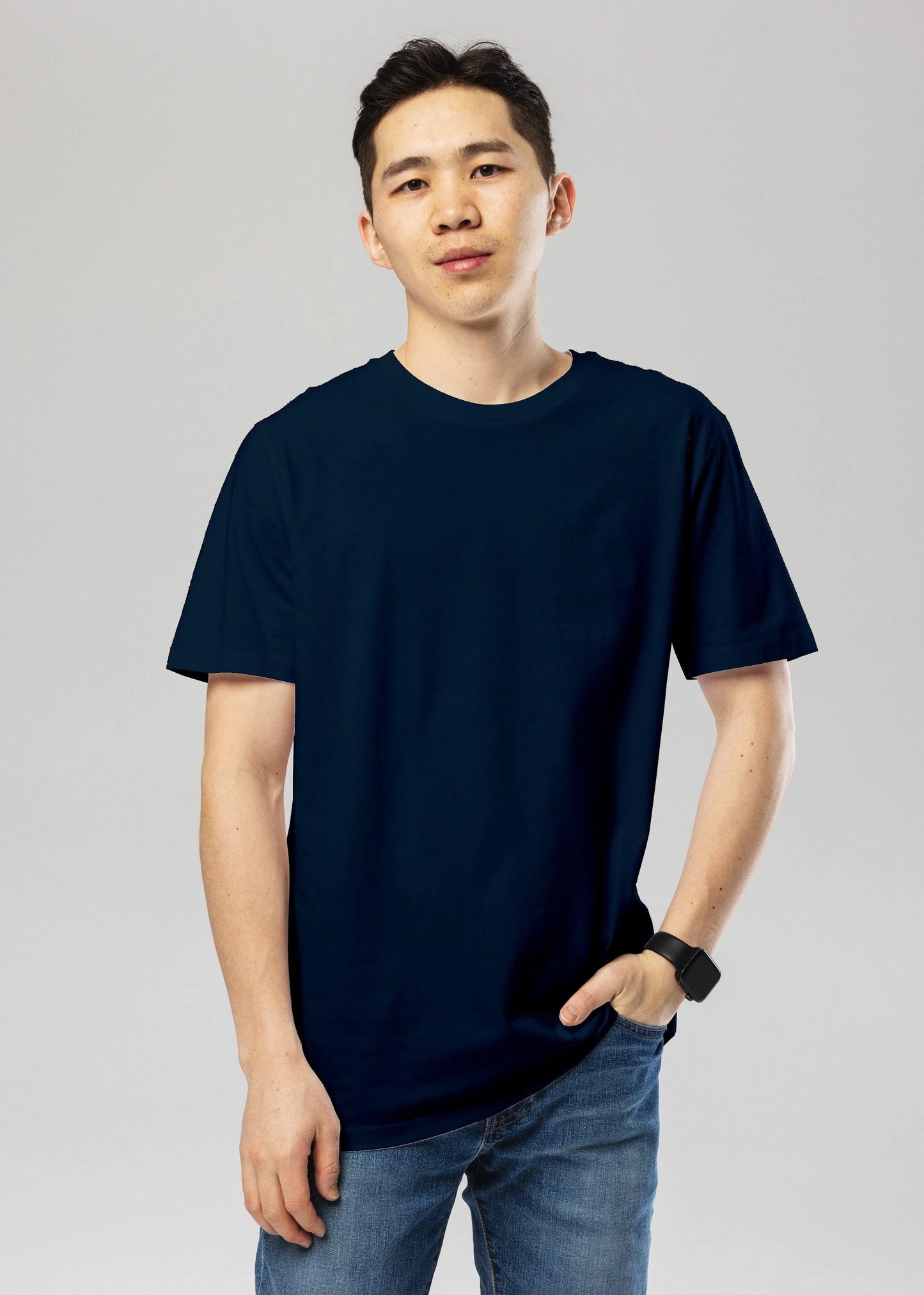 Organic cotton T-Shirt- French Navy
