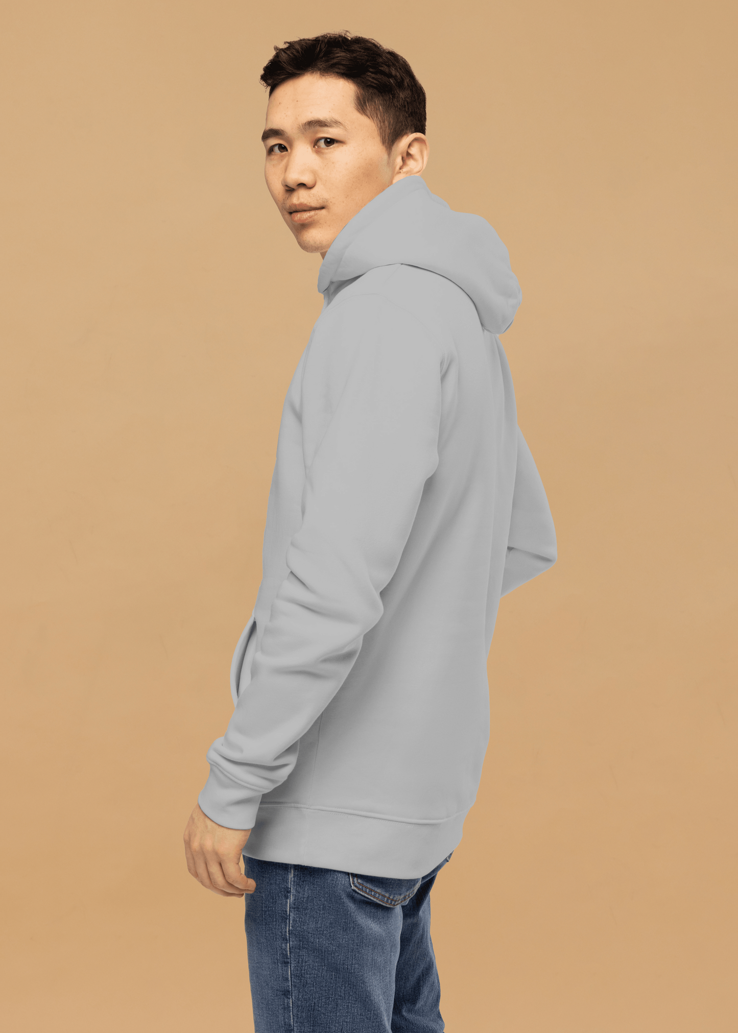 Organic cotton Hoodie - Heather Grey