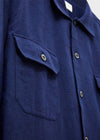 Recycled Blue Italian Flannel Piccadilly Overshirt