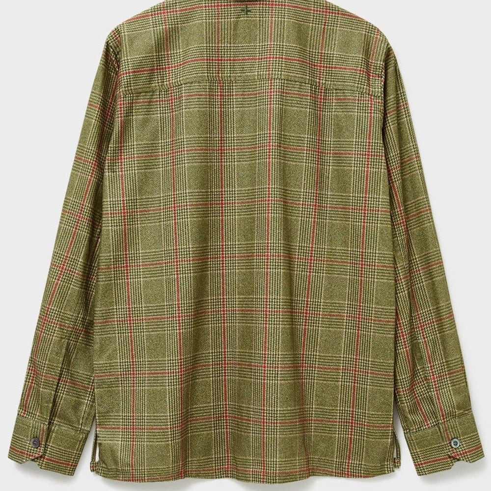 
                  
                    Recycled Flannel British Green Check Shirt Jacket
                  
                