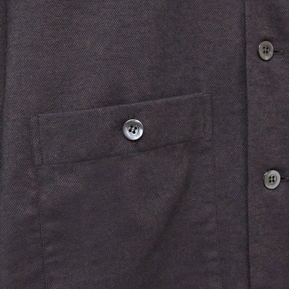 
                  
                    Recycled Italian Chocolate Flannel Double Pocket Overshirt
                  
                