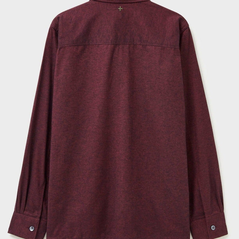 
                  
                    Recycled Italian Flannel Deep Red Over-Shirt
                  
                