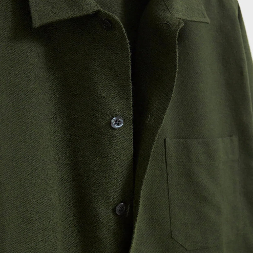 
                  
                    Recycled Italian Green Flannel Shirt Jacket
                  
                