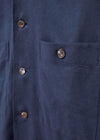 Recycled Italian Navy Flannel Double Pocket Shirt