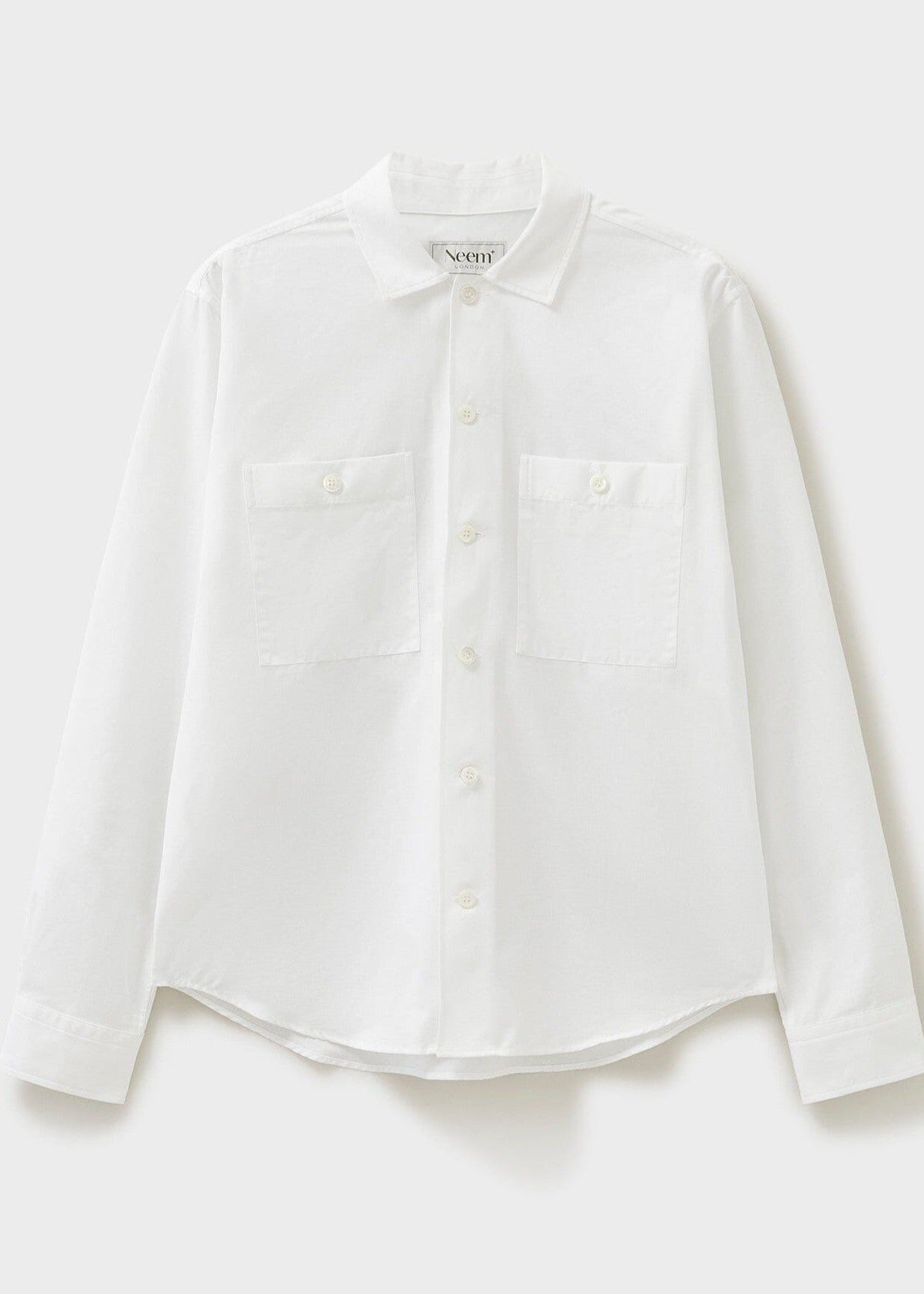 Recycled Italian Rigenerato White Double Pocket Shirt