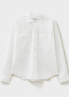 Recycled Italian Rigenerato White Double Pocket Shirt