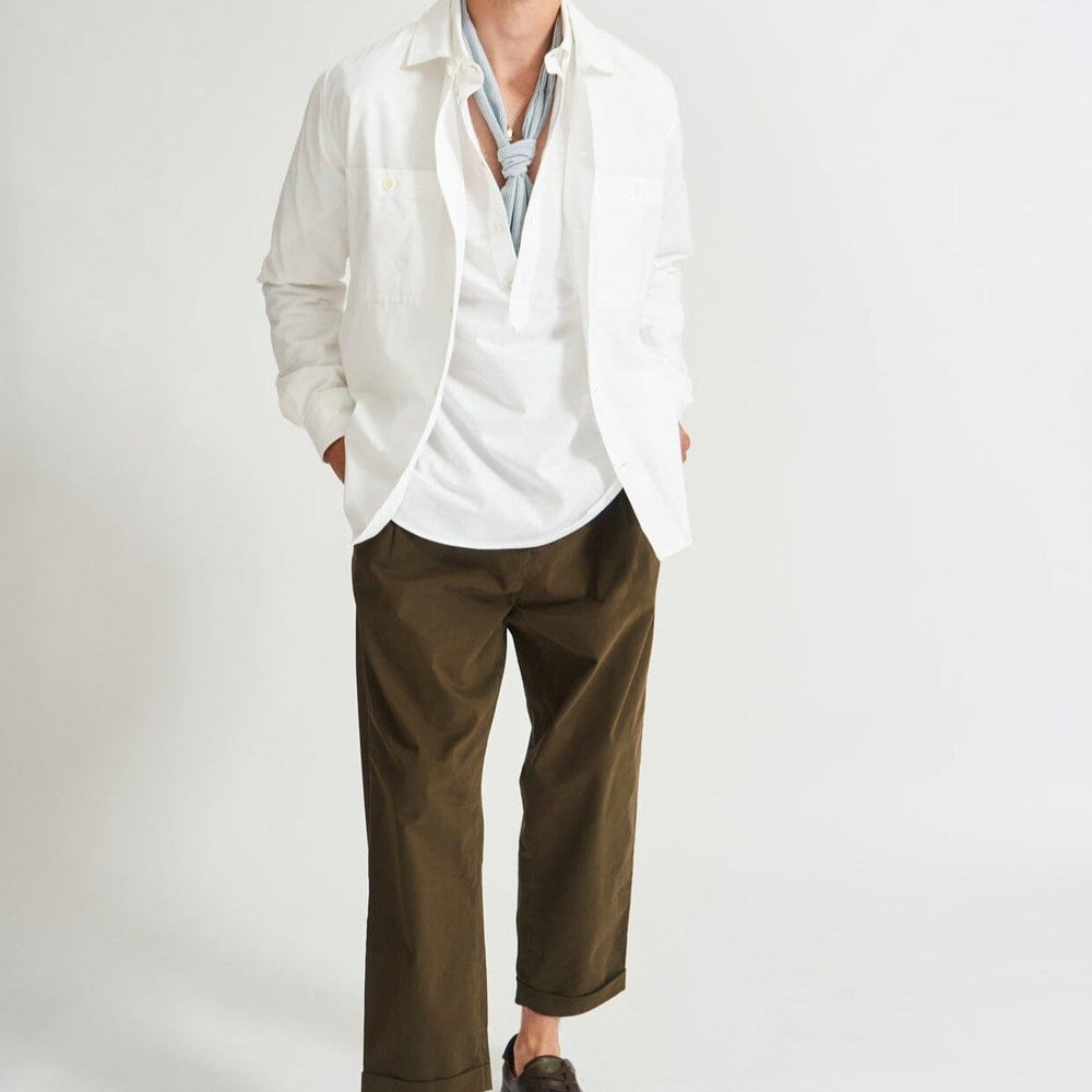 
                  
                    Recycled Italian Rigenerato White Double Pocket Shirt
                  
                