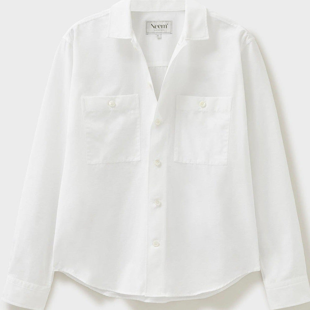 
                  
                    Recycled Italian Rigenerato White Double Pocket Shirt
                  
                