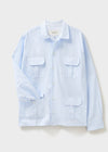 Recycled Italian Sky Fil-a-Fil Overshirt