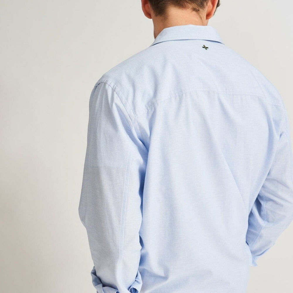 
                  
                    Recycled Italian Sky Fil-a-Fil Overshirt
                  
                