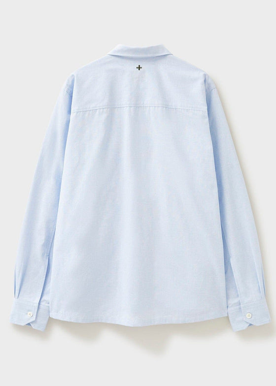 Recycled Italian Sky Fil-a-Fil Overshirt