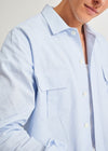 Recycled Italian Sky Fil-a-Fil Overshirt