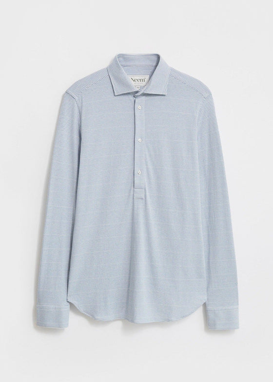 Recycled Italian Sky Horizontal Popover Shirt