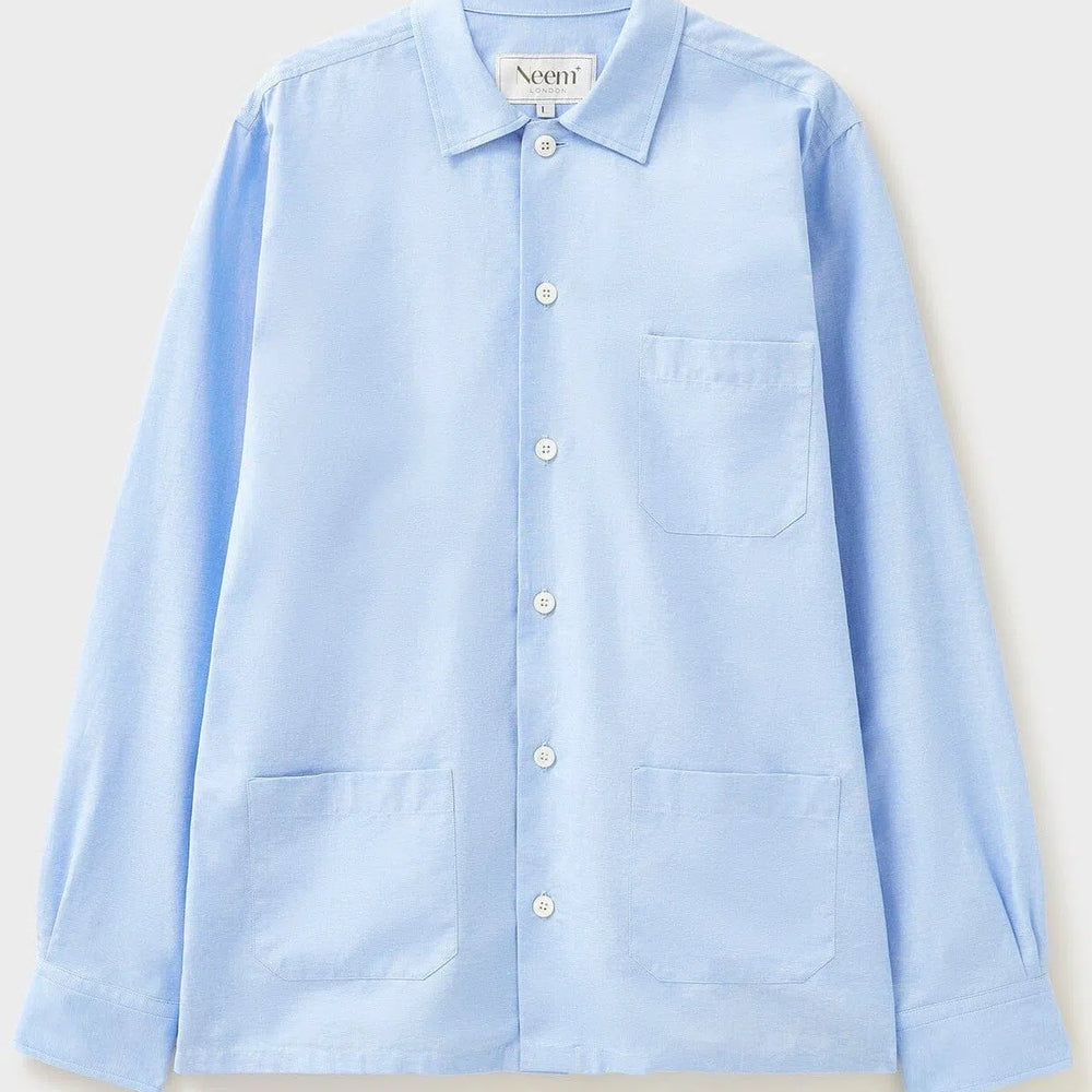 
                  
                    Recycled Italian Sky Slub Shirt Jacket
                  
                