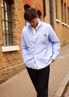 Recycled Italian Sky Slub Shirt Jacket