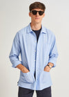 Recycled Italian Sky Slub Shirt Jacket