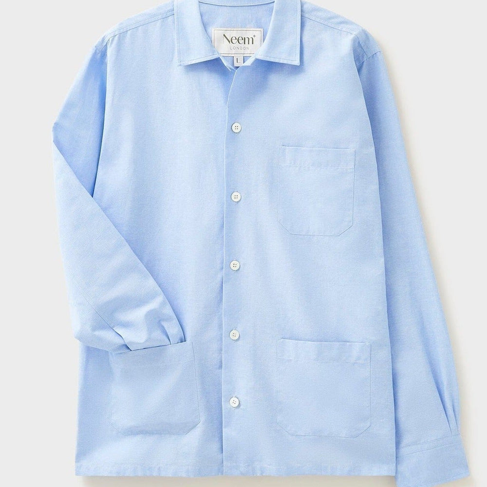 
                  
                    Recycled Italian Sky Slub Shirt Jacket
                  
                