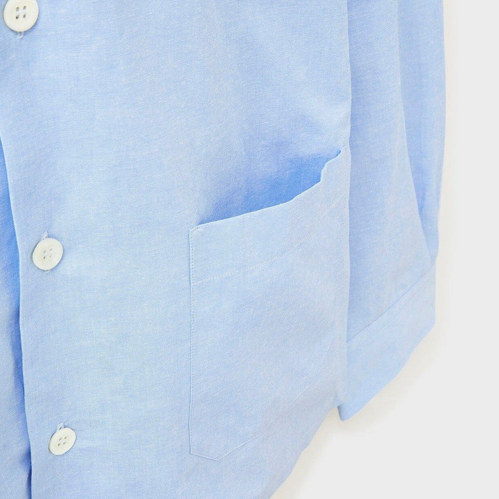 
                  
                    Recycled Italian Sky Slub Shirt Jacket
                  
                