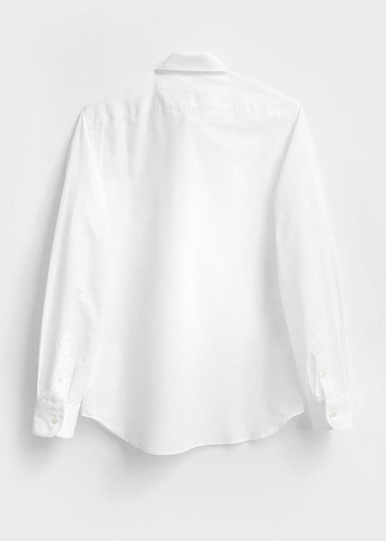 Recycled Italian White Cut Away Shirt