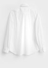 Recycled Italian White Oxford Modern Button-down Popover Shirt