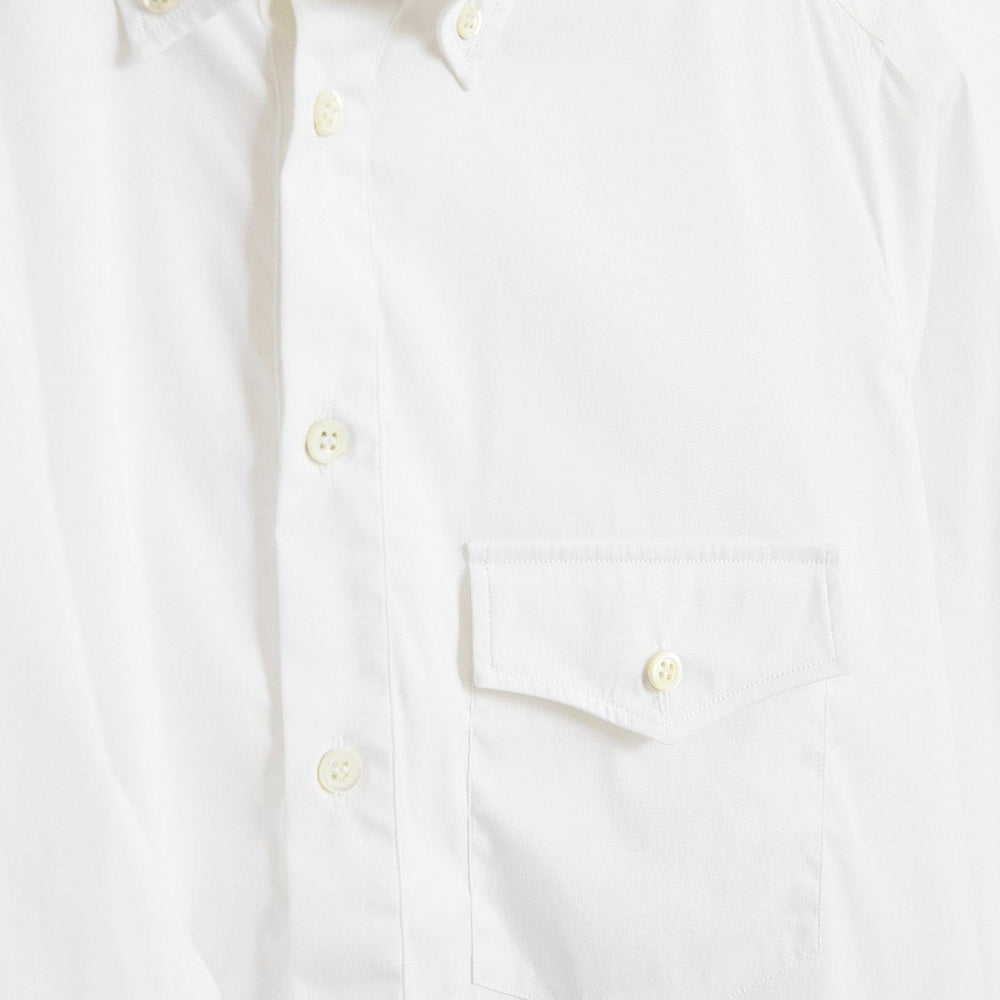 
                  
                    Recycled Italian White Oxford Modern Button-down Popover Shirt
                  
                