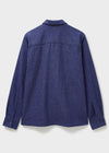 Recycled Piccadilly Cross Weave Blue Overshirt