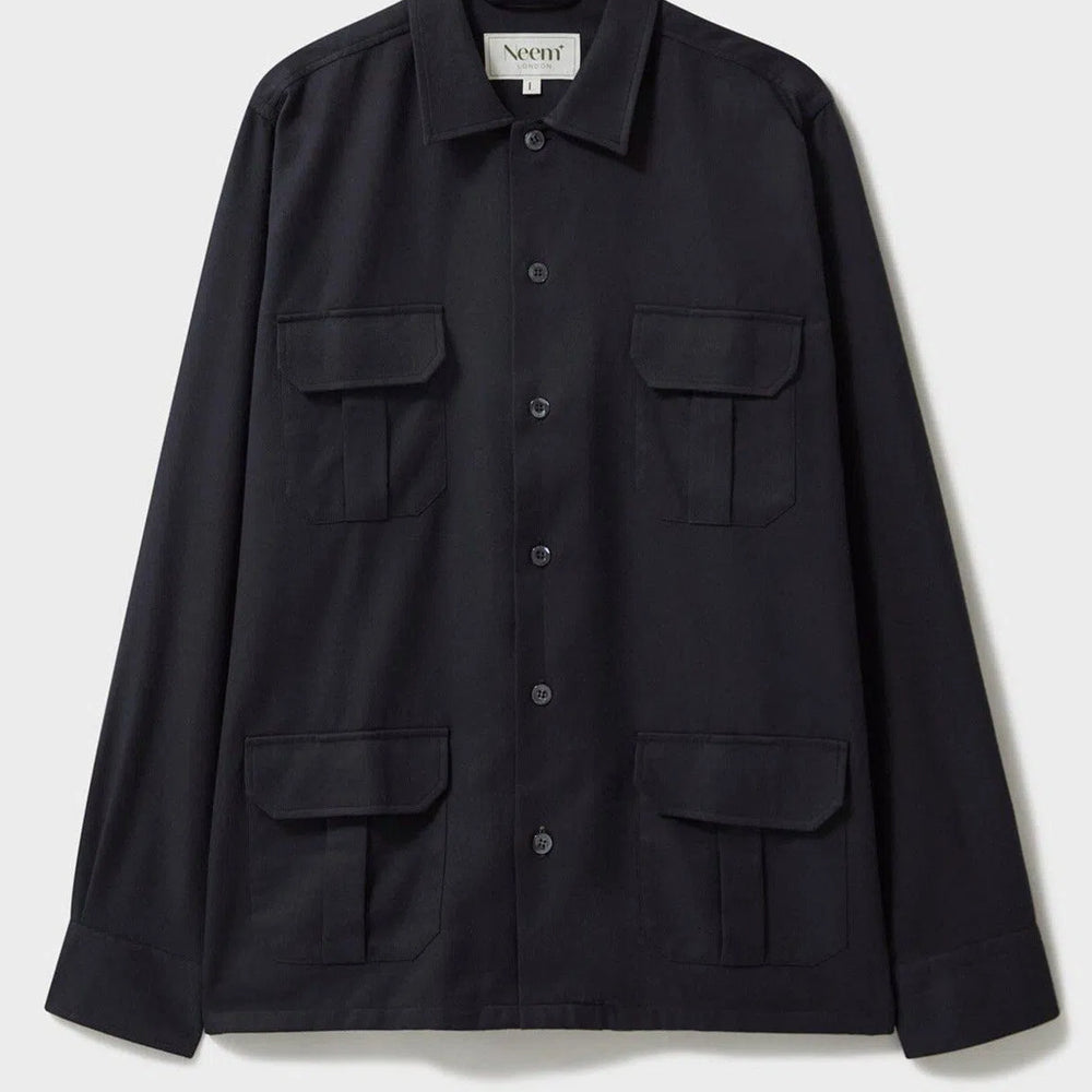 
                  
                    Regenerative Cotton Flannel Black OverShirt
                  
                