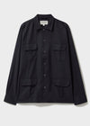 Regenerative Cotton Flannel Black OverShirt