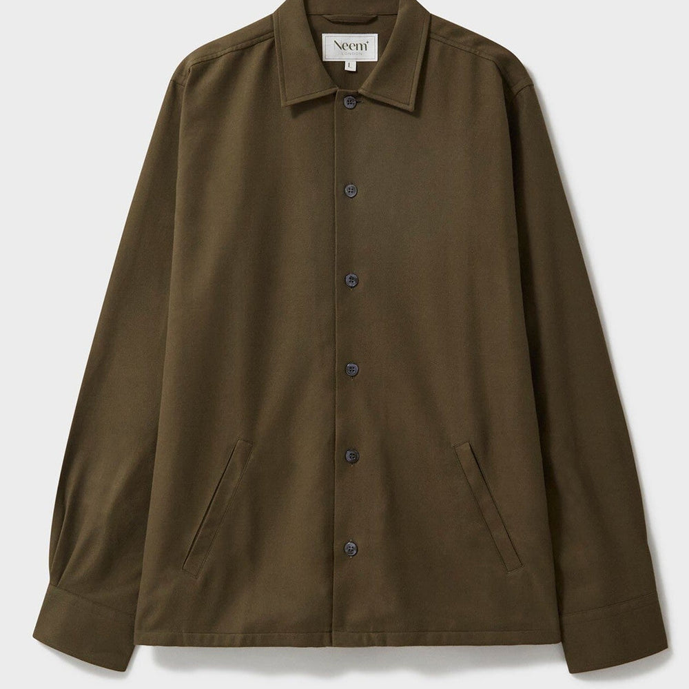 Regenerative Cotton Flannel Dorset Moss St James Overshirt