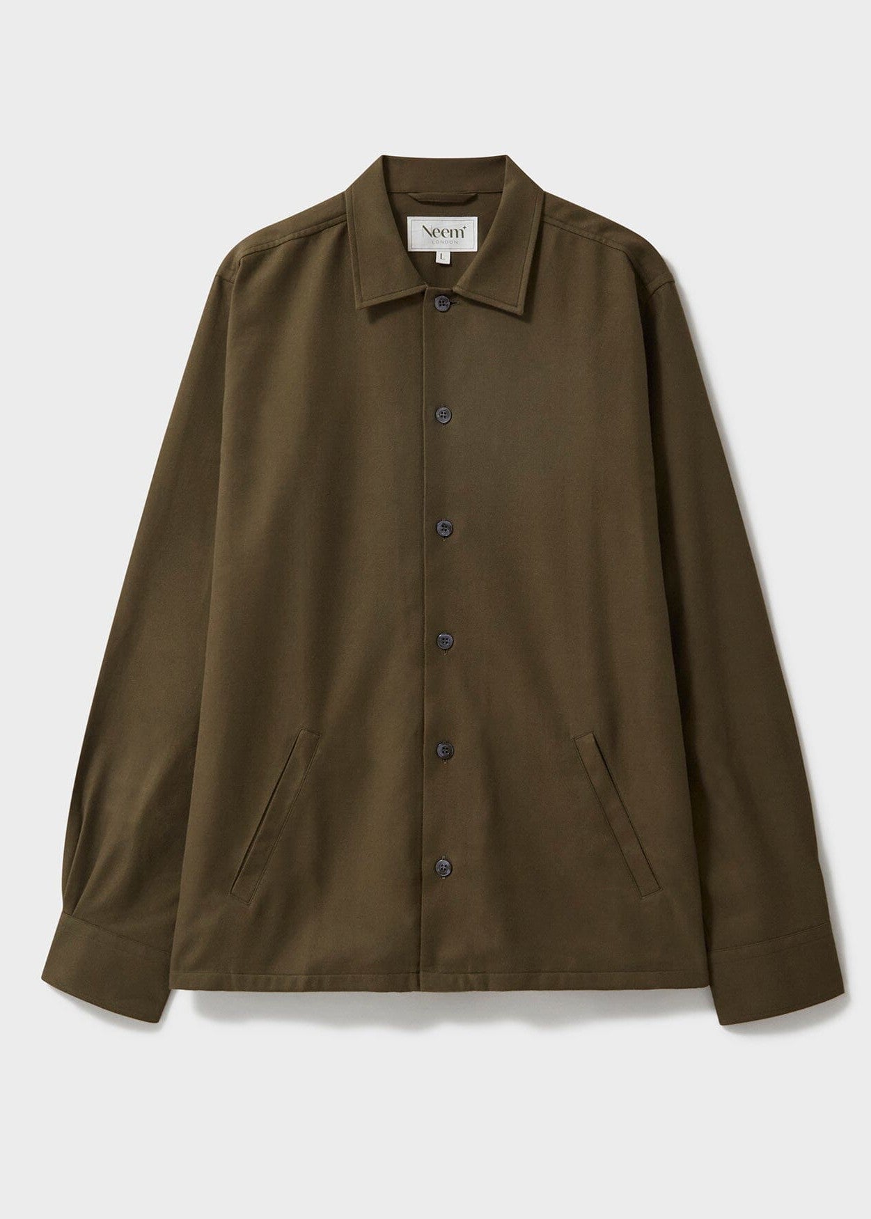 Regenerative Cotton Flannel Dorset Moss St James Overshirt