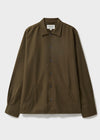 Regenerative Cotton Flannel Dorset Moss St James Overshirt