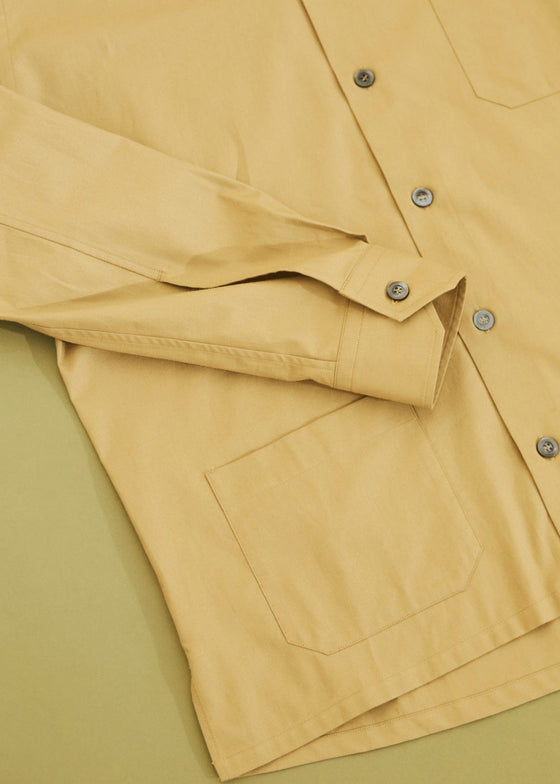 Regenerative Cotton Khaki Shirt Jacket