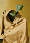 Regenerative Cotton Khaki Shirt Jacket