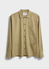 Regenerative Cotton Khaki Shirt Jacket