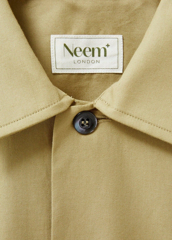 Regenerative Cotton Khaki Shirt Jacket