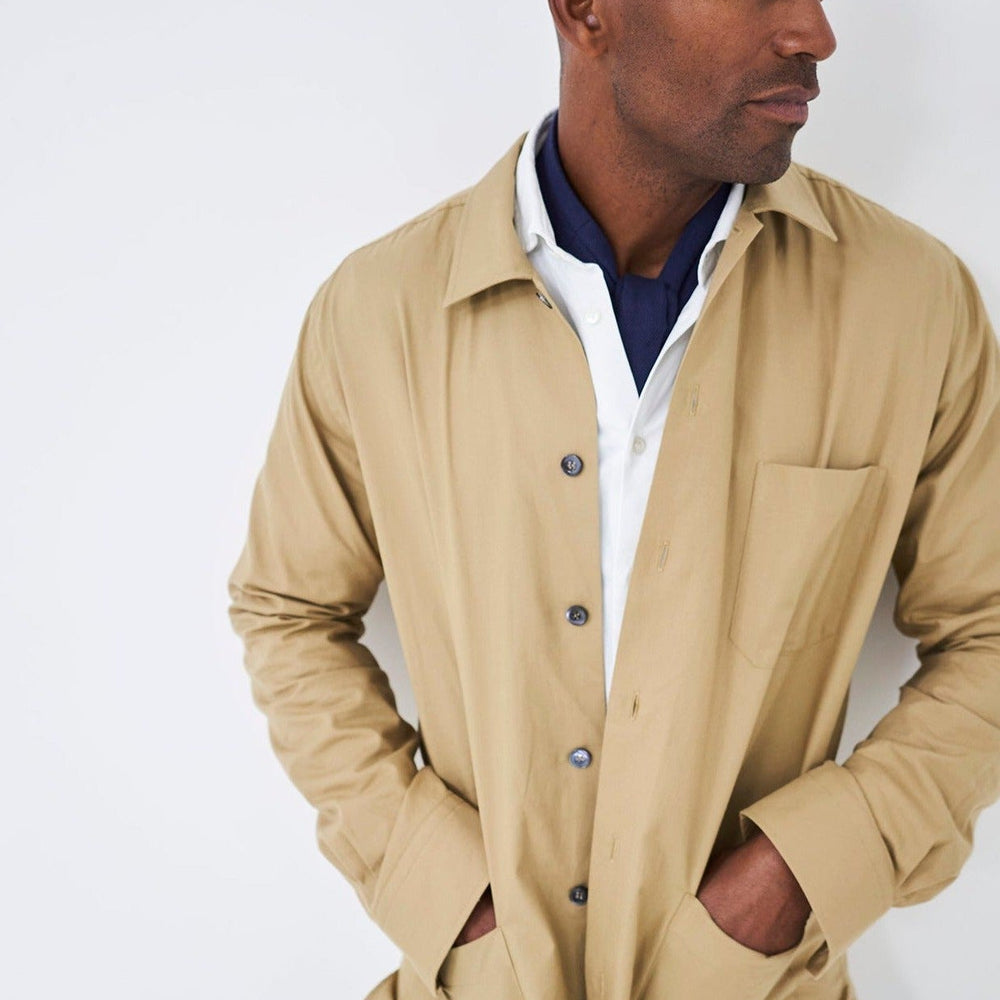 
                  
                    Regenerative Cotton Khaki Shirt Jacket
                  
                