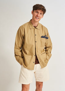  Regenerative Cotton Khaki Shirt Jacket