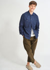 Regenerative Cotton Navy Double Pocket Shirt